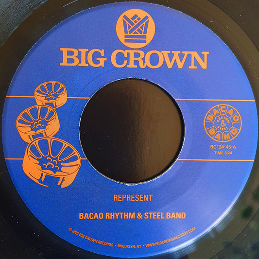 The Bacao Rhythm & Steel Band : Represent / Juicy Fruit (7", Single)