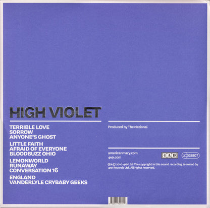 National, The : High Violet (LP,Album)