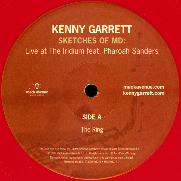 Kenny Garrett : Sketches Of MD (Live At The Iridium Featuring Pharoah Sanders) (2xLP, Album, Ltd, Num, RE, Red)