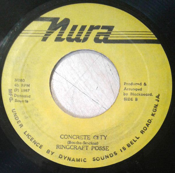 Ken Boothe / The Ring Craft Posse : Iron Heart / Concrete City (7", Single)