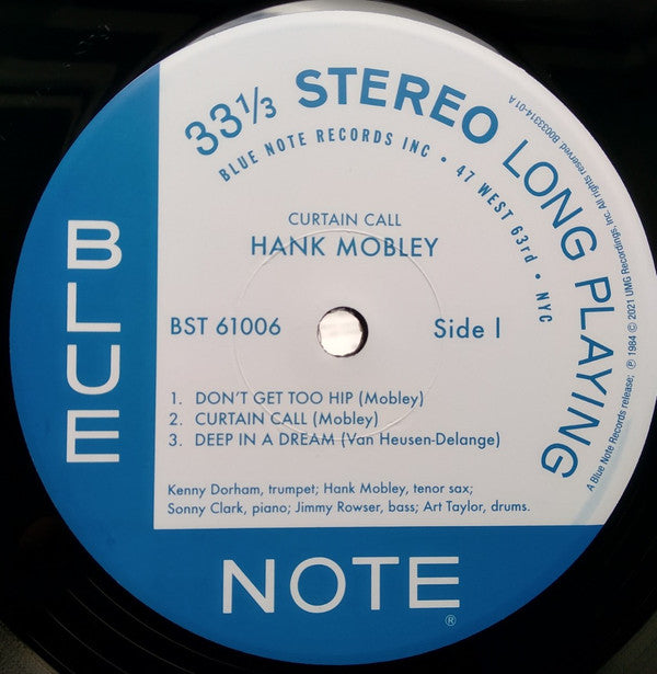 Buy Hank Mobley Featuring Kenny Dorham & Sonny Clark : Curtain