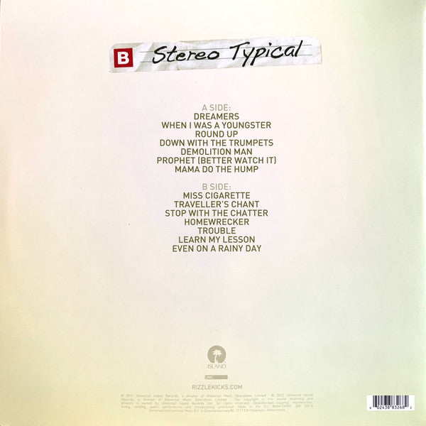 Rizzle Kicks : Stereo Typical (LP, Album, RSD, Ltd, RE, Gre)