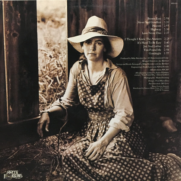 Susan Pillsbury : Susan Pillsbury (LP, Album)