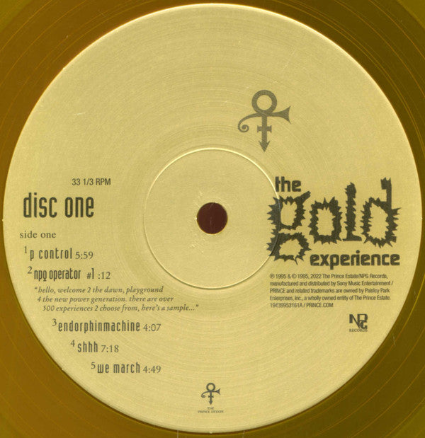 セール価格公式 Prince – The Gold Experience アナログレコード LP 
