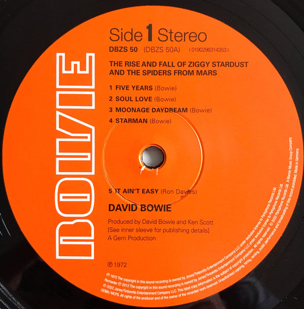 David Bowie - The Rise And Fall Of Ziggy Stardust And The Spiders From Mars  (LP,Album,Reissue,Remastered,Stereo)