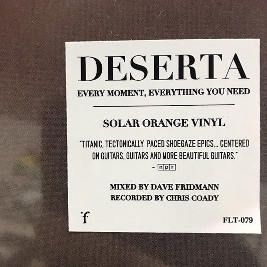 Deserta : Every Moment, Everything You Need (LP, Album, Sol)