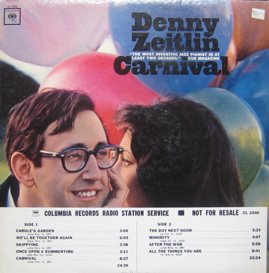 Denny Zeitlin : Carnival (LP, Album, Mono, Promo)