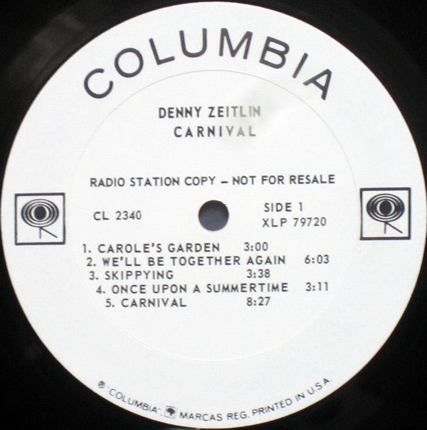 Denny Zeitlin : Carnival (LP, Album, Mono, Promo)