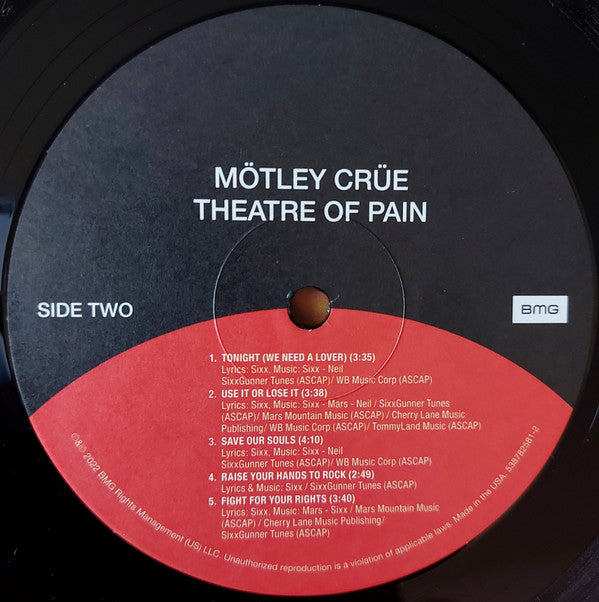 Buy Mötley Crüe : Theatre Of Pain (LP, Album, RE) Online for a