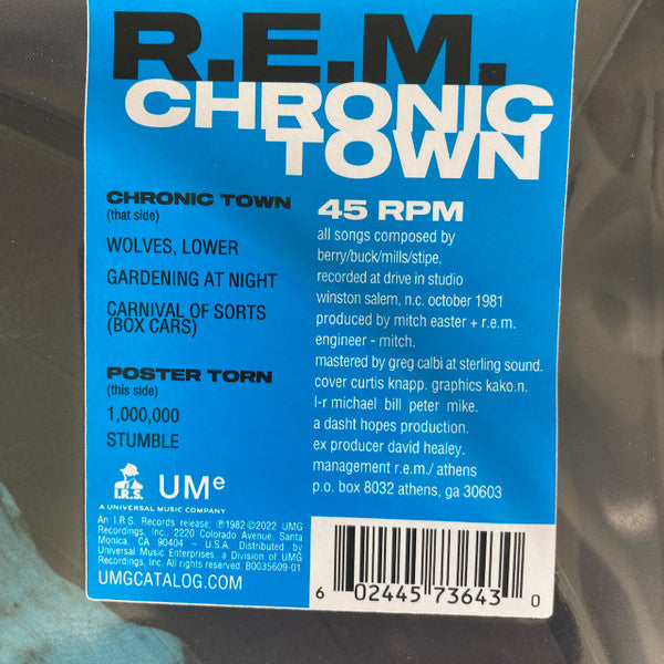 超希少】R.E.M/「Chronic Town」【国内サンプル盤】-