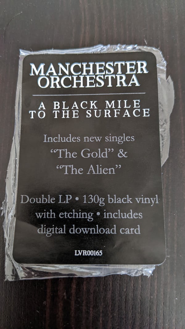 Manchester orchestra black deals mile to the surface vinyl