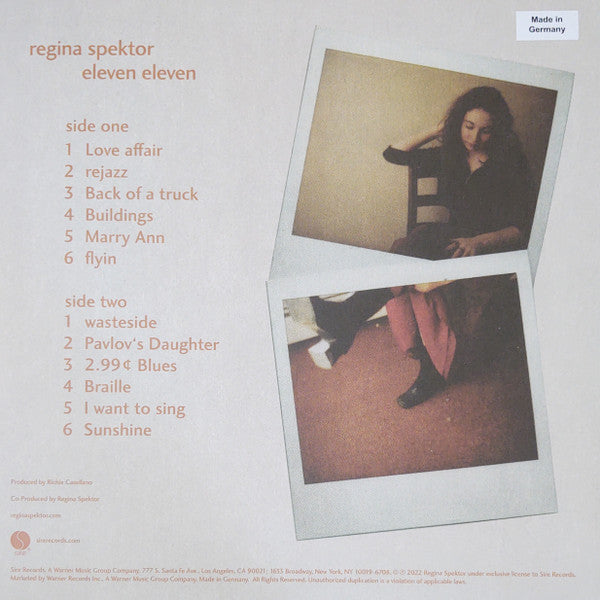 Regina Spektor - 11:11 (LP, Album, RE, RM)