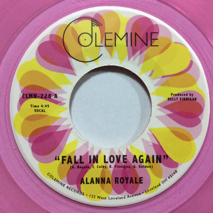 Alanna Royale : Fall In Love Again (7", Single, Ltd, Pin)