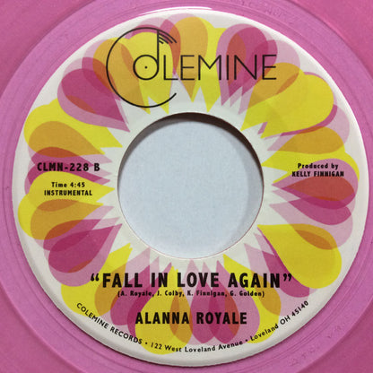 Alanna Royale : Fall In Love Again (7", Single, Ltd, Pin)