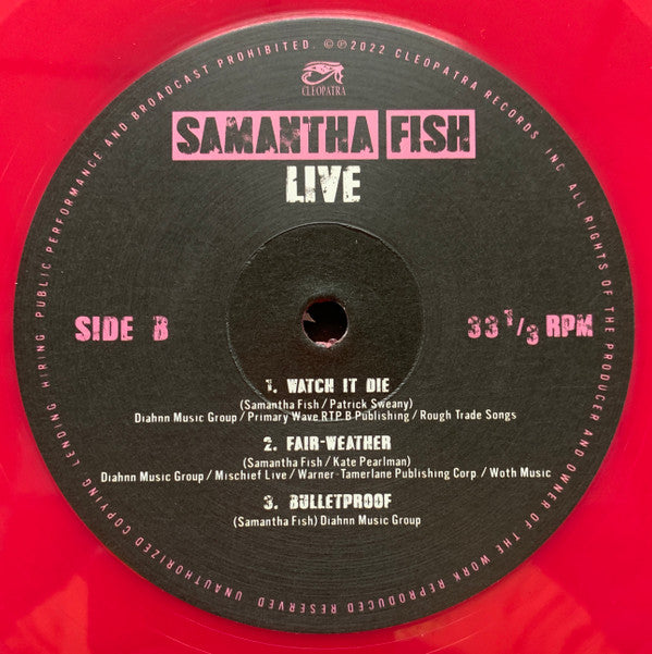 Samantha Fish : Live (LP, Ltd, Pin)