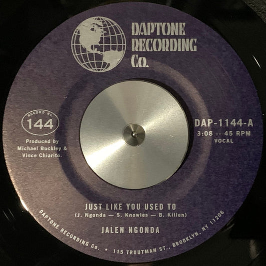 Jalen N'Gonda : Just Like You Used To / What A Difference She Made (7", Single)