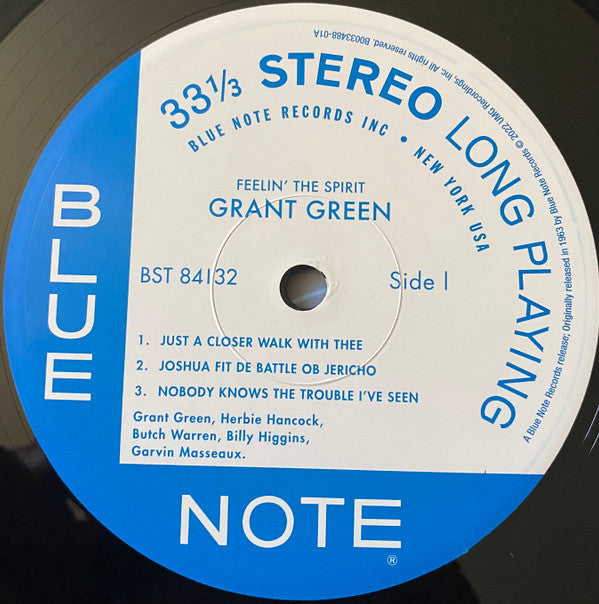 Grant Green - Feelin' The Spirit (LP, Album, RE, 180)