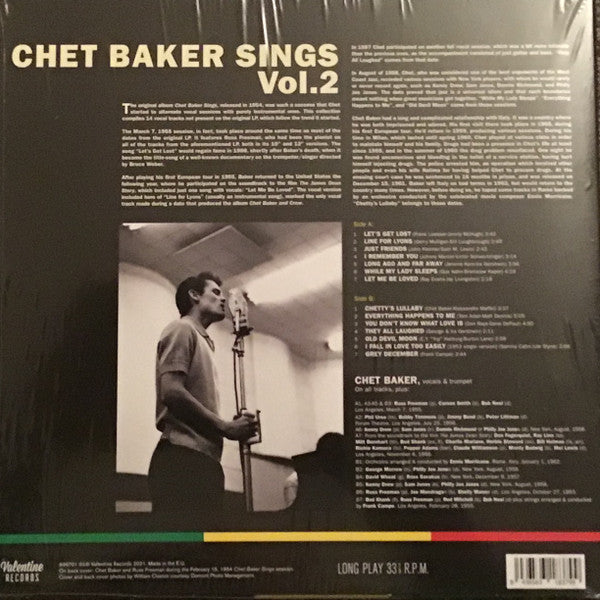 Chet Baker - Chet Baker Sings Vol. 2 (LP, Comp, Ltd, Mon)