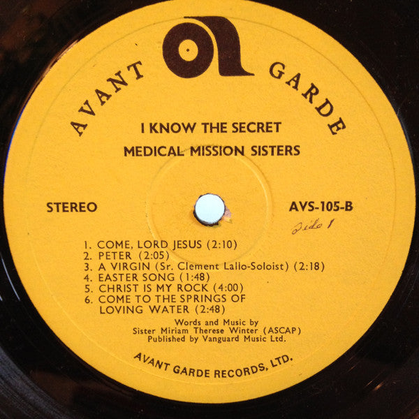 The Medical Mission Sisters And Friends : I Know The Secret (LP, Album)