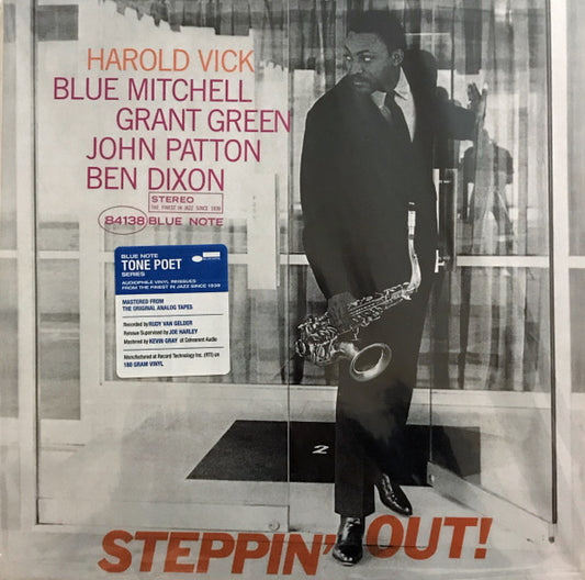 Harold Vick : Steppin' Out! (LP, Album, RE, 180)