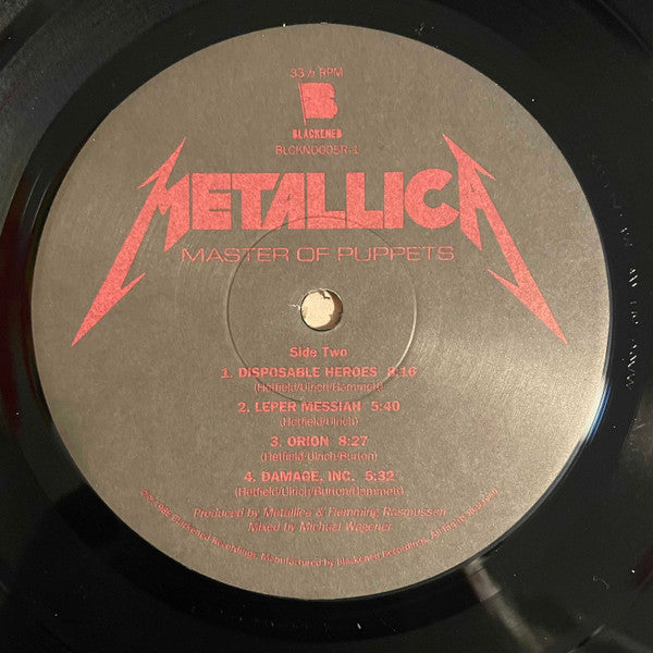 Metallica - Master Of Puppets (LP, Album, RE, RM)