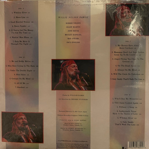 Willie Nelson : Willie Nelson Live At Budokan (2xLP, RE)