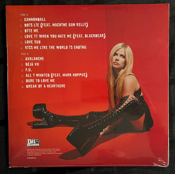 Avril Lavigne - Love Sux (LP, Album, Red)