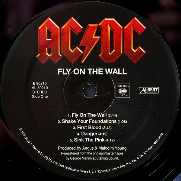 AC/DC - Fly On The Wall (LP, Album, RE, 180)