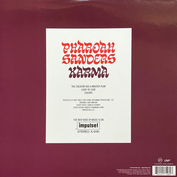 Buy Pharoah Sanders : Karma (LP,Album,Reissue,Remastered,Stereo