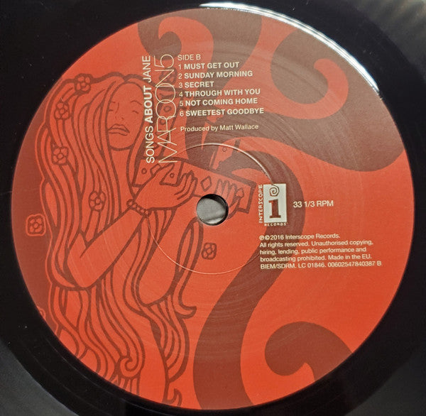 Maroon 5 - Songs About Jane (LP, Album, RE)