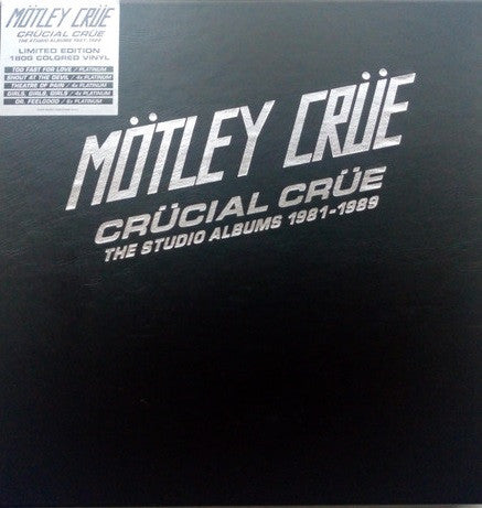 Mötley Crüe : Crücial Crüe - The Studio Albums 1981-1989 (LP, Album, RE, RM, Whi + LP, Album, RE, RM, Yel + )