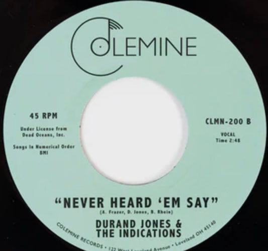 Durand Jones & The Indications : Power To The People b/w Never Heard ‘Em Say (7", Single)