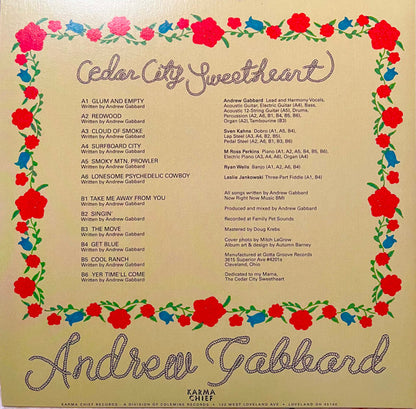 Andrew Gabbard : Cedar City Sweetheart (LP, Album, Tra)