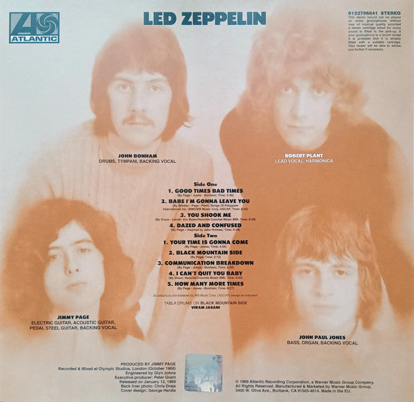 Led Zeppelin : Led Zeppelin (LP,Album,Reissue,Remastered,Stereo)