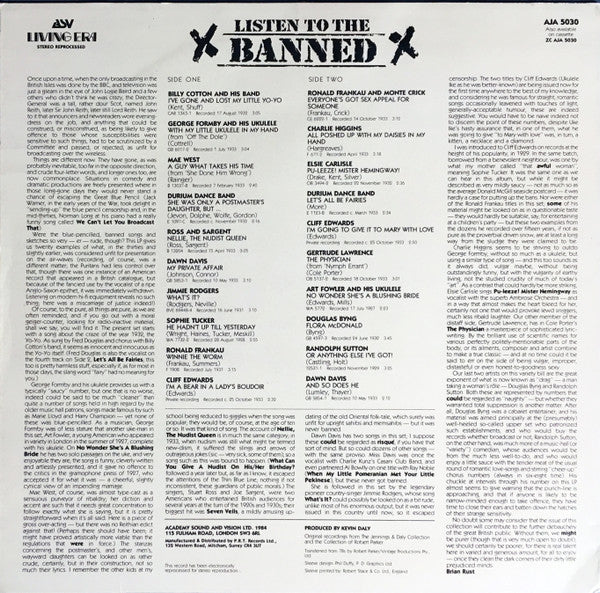 Various - Listen To The Banned (LP, Comp)