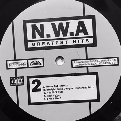 N.W.A. : Greatest Hits (2xLP, Comp, RE)