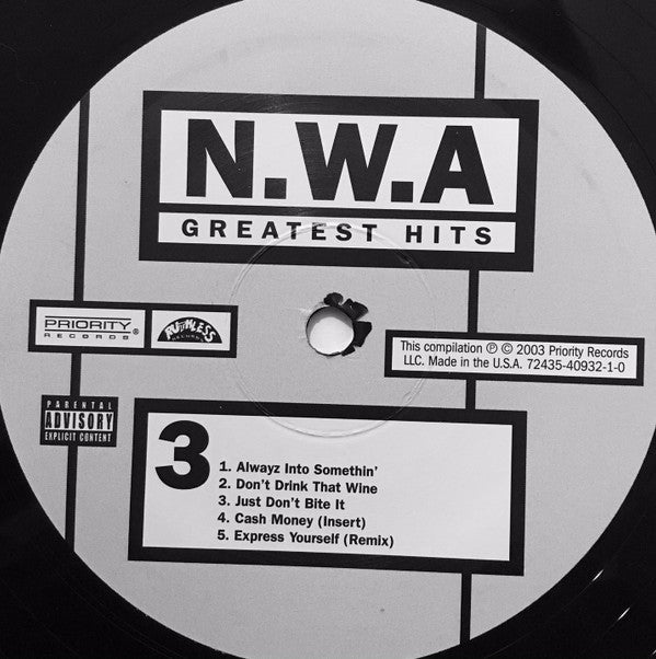 N.W.A. : Greatest Hits (2xLP, Comp, RE)