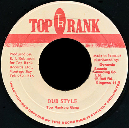 Tony Tuff : Ragamuffin Style (7")