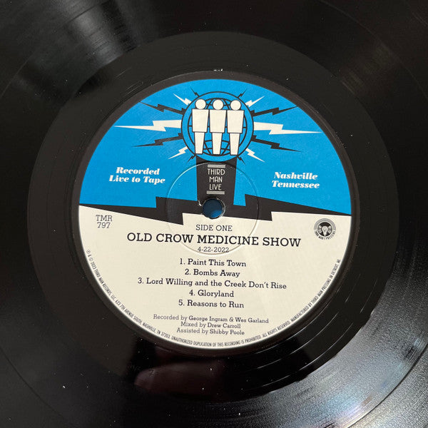 Old Crow Medicine Show : Live At Third Man Records (LP)