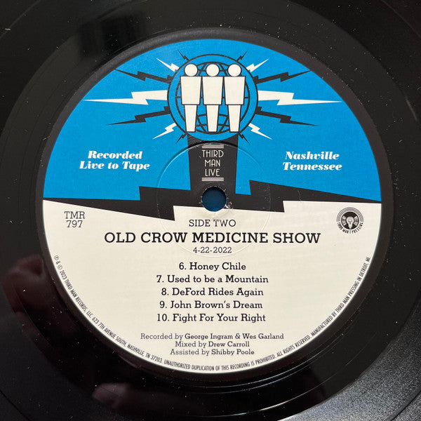 Old Crow Medicine Show : Live At Third Man Records (LP)