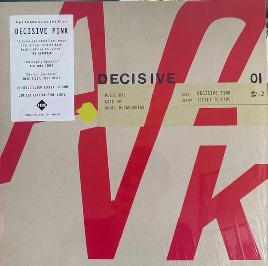 Decisive Pink : Ticket To Fame (LP, Ltd, Pin)