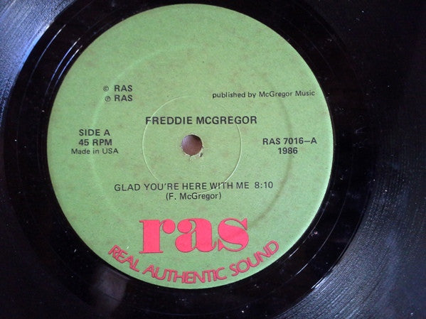 Freddie McGregor : Glad You're Here With Me / Push Comes To Shove (12")