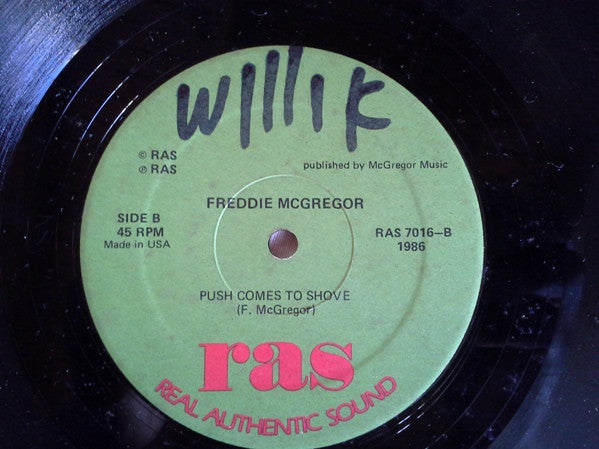 Freddie McGregor : Glad You're Here With Me / Push Comes To Shove (12")