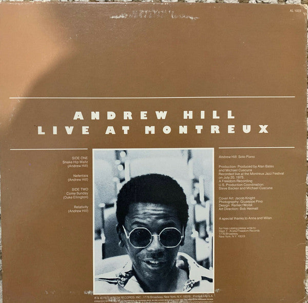 Andrew Hill : Live At Montreux (LP, Album)