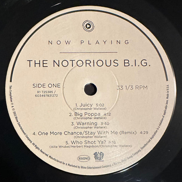 Notorious B.I.G. : Now Playing (LP, Comp)