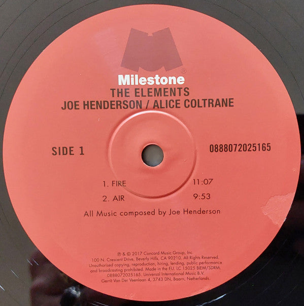 Buy Joe Henderson Featuring Alice Coltrane : The Elements (LP