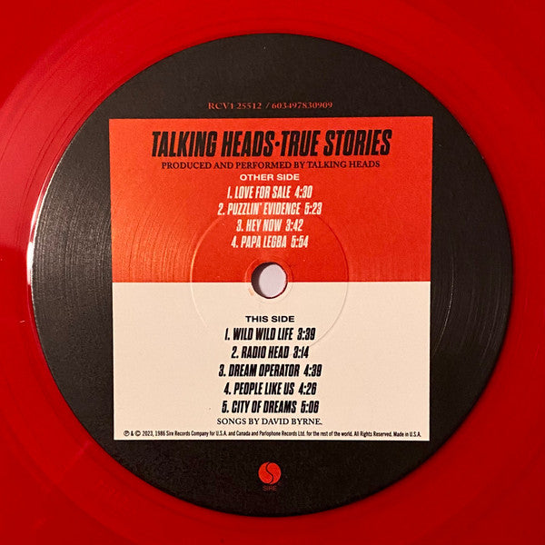 Talking Heads : True Stories (LP,Album,Limited Edition,Reissue)