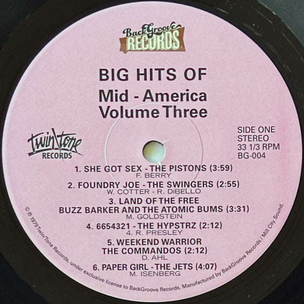 Various : Big Hits Of Mid-America (Volume Three) (LP,Album,Compilation,Reissue,Remastered,Stereo)