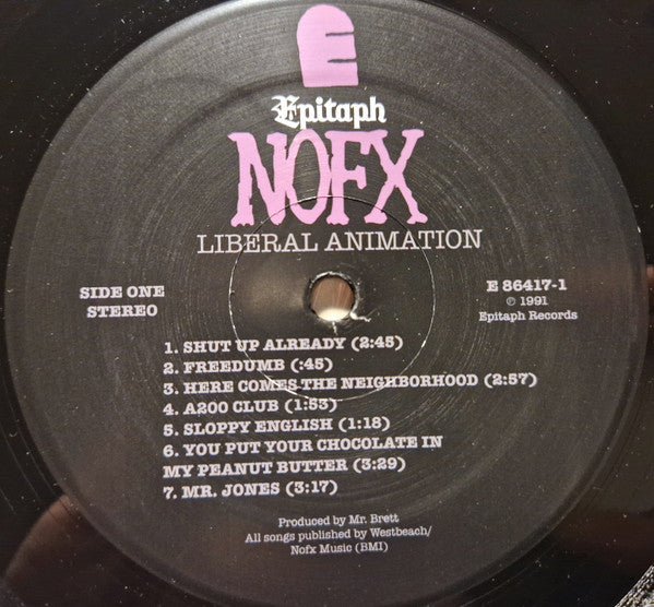 NOFX : Liberal Animation (LP, Album, RE, RP)