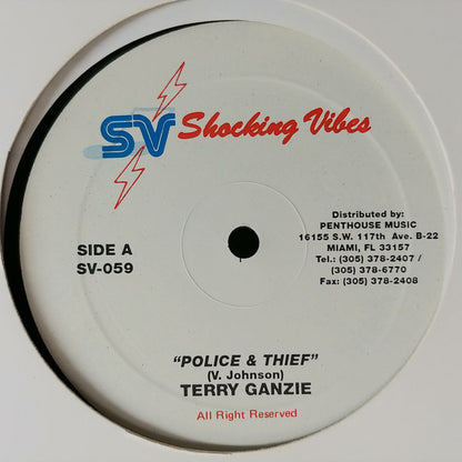 Terry Ganzie / Papa San : Police & Thief / Freedom (12")